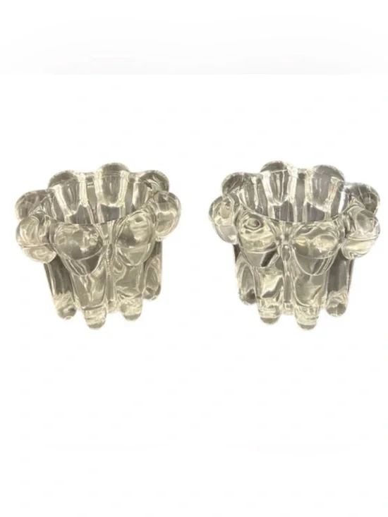 Alco Crystal Votive/Tapper Candle Holder Set of 2 - Picture 11 of 11